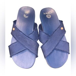 Vionic Panama Sandals - Sz 7. Blue. Clean/Cute & Beach Ready!! No discoloration